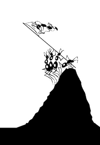 Cartoon: The Ant Hill... (medium) by berk-olgun tagged the,ant,hill