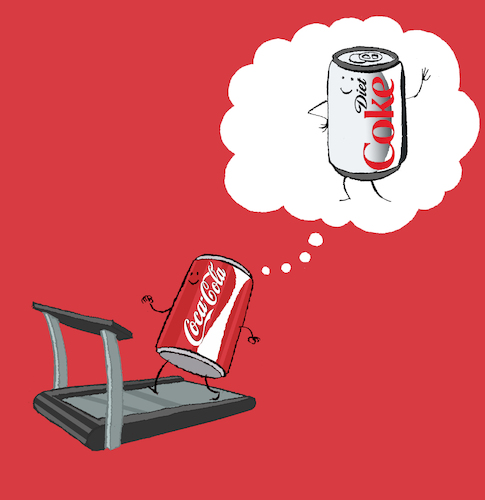 Cartoon: The Diet Coke Diet... (medium) by berk-olgun tagged the,diet,coke