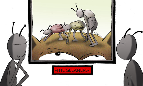 Cartoon: The Gleaners... (medium) by berk-olgun tagged the,gleaners