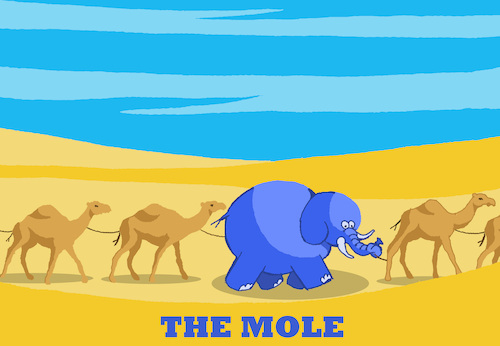Cartoon: The Mole... (medium) by berk-olgun tagged the,mole