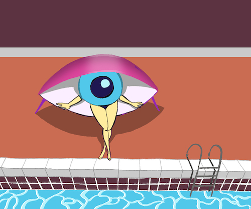 Cartoon: The Pool... (medium) by berk-olgun tagged the,pool