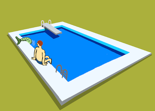 Cartoon: The Pool ... (medium) by berk-olgun tagged the,pool