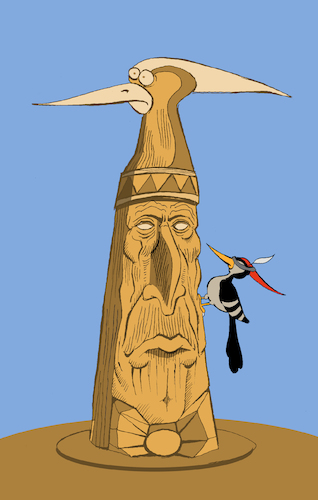 Cartoon: Totem... (medium) by berk-olgun tagged totem