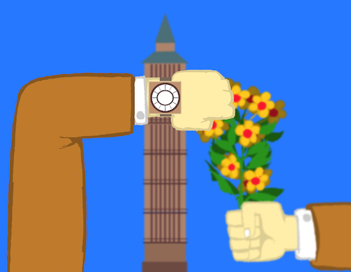 Cartoon: Tower Clock ... (medium) by berk-olgun tagged tower,clock