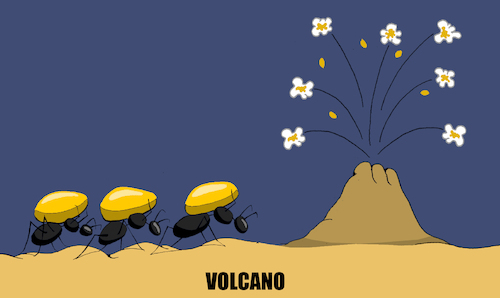 Cartoon: Volcano... (medium) by berk-olgun tagged volcano