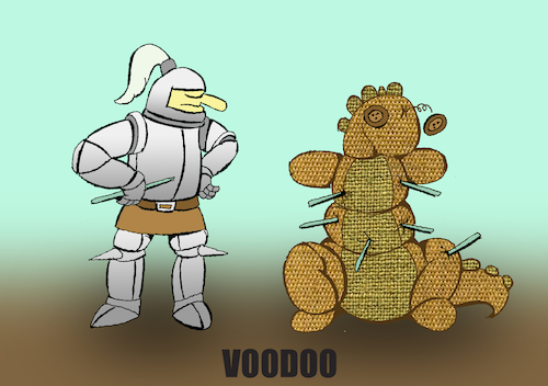 Cartoon: Voodoo... (medium) by berk-olgun tagged voodoo