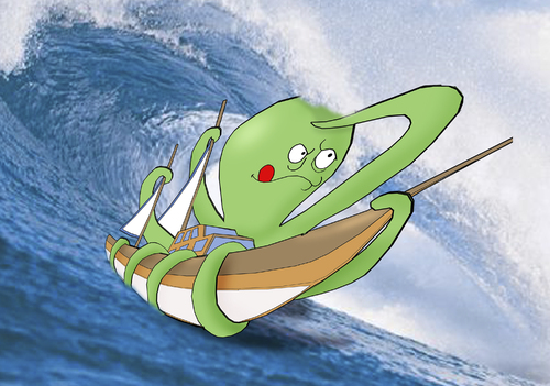 Cartoon: Windsurfing.. (medium) by berk-olgun tagged windsurfing