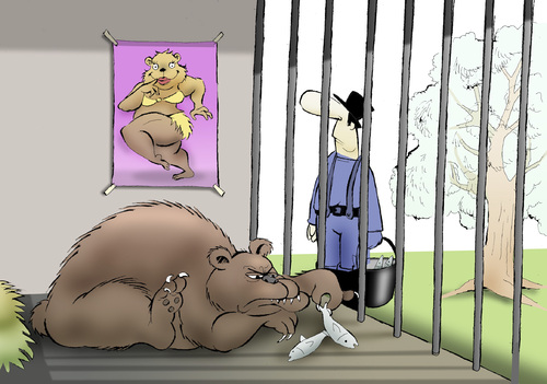 Cartoon: ZOOKEEPER... (medium) by berk-olgun tagged zookeeper