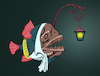 Cartoon: 18th Century  Angler Fish... (small) by berk-olgun tagged angler,fish