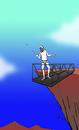 Cartoon: Absurd Bungee Jumping... (small) by berk-olgun tagged absurd,bungee,jumping