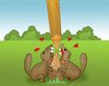 Cartoon: Beaver in Love.. (small) by berk-olgun tagged beaver,in,love