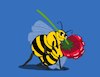 Cartoon: Bee Tango... (small) by berk-olgun tagged bee,tango