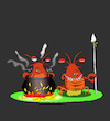 Cartoon: Cannibal Lobster... (small) by berk-olgun tagged cannibal,lobster