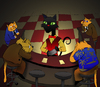 Cartoon: Croupier... (small) by berk-olgun tagged croupier