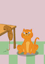 Cartoon: Dali The Cat... (small) by berk-olgun tagged dali,the,cat