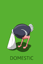 Cartoon: Domestic Ostrich... (small) by berk-olgun tagged domestic,ostrich