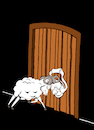 Cartoon: Door Knocker... (small) by berk-olgun tagged door,knocker