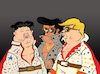 Cartoon: Elvis Imitators... (small) by berk-olgun tagged elvis,imitators