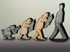 Cartoon: Evolution.. (small) by berk-olgun tagged evolution