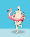 Cartoon: Flamingo... (small) by berk-olgun tagged flamingo