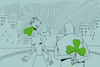 Cartoon: Four Leaf Clover... (small) by berk-olgun tagged four,leaf,clover