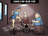 Cartoon: GOOD COP-BAD COP... (small) by berk-olgun tagged good cop bad