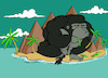 Cartoon: King Kong in Love... (small) by berk-olgun tagged king,kong,in,love