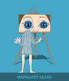 Cartoon: Margaret Keane... (small) by berk-olgun tagged margaret,keane