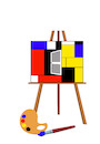 Cartoon: Mondrian... (small) by berk-olgun tagged the,door