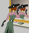 Cartoon: Mrs.Magritte... (small) by berk-olgun tagged magritte
