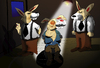 Cartoon: Rabbit at Interrogation... (small) by berk-olgun tagged rabbit,at,interrogation