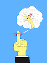Cartoon: Remembering Finger... (small) by berk-olgun tagged remembering,finger