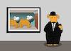 Cartoon: Rene the Dog Magritte... (small) by berk-olgun tagged rene,the,dog,magritte