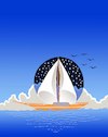 Cartoon: Sailing Ship... (small) by berk-olgun tagged sailing,ship