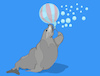 Cartoon: Seal Ball... (small) by berk-olgun tagged seal,ball