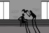Cartoon: Shadow Boxing... (small) by berk-olgun tagged shadow,boxing