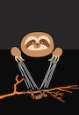 Cartoon: Sloth Puppet... (small) by berk-olgun tagged sloth,puppet