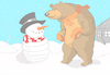 Cartoon: Snowbeehive... (small) by berk-olgun tagged snowbeehive