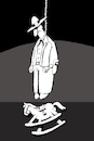 Cartoon: Suicide of Cowboy... (small) by berk-olgun tagged suicide,of,cowboy