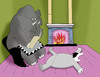 Cartoon: The Fireplace.. (small) by berk-olgun tagged the,fireplace