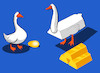 Cartoon: The Golden Goose... (small) by berk-olgun tagged the,golden,goose