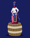 Cartoon: Winemaking... (small) by berk-olgun tagged winemaking