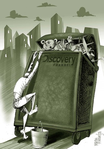 Cartoon: Discovery (medium) by Marian Avramescu tagged mmm