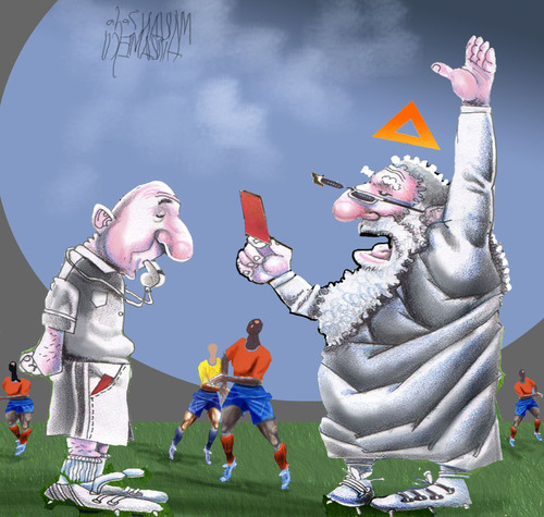 Cartoon: fair play (medium) by Marian Avramescu tagged mmmmmmmmmmm