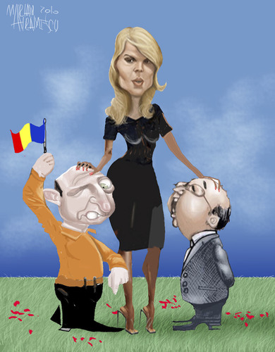 Cartoon: first governess of the country (medium) by Marian Avramescu tagged mmmmmmmmm