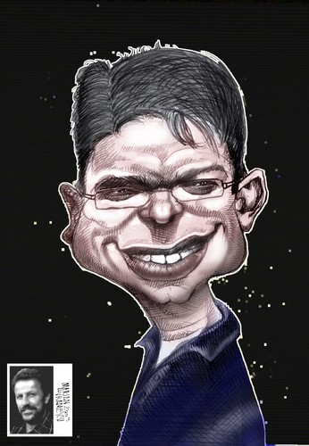 Cartoon: luciano jordan (medium) by Marian Avramescu tagged friend