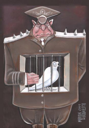 Cartoon: peace (medium) by Marian Avramescu tagged mav