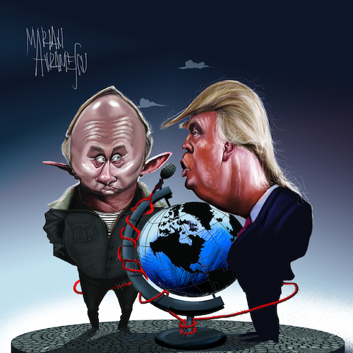 Cartoon: PEACE SPEECH (medium) by Marian Avramescu tagged ll