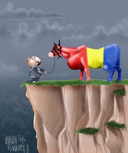 Cartoon: some cows (medium) by Marian Avramescu tagged mmmmmmmm