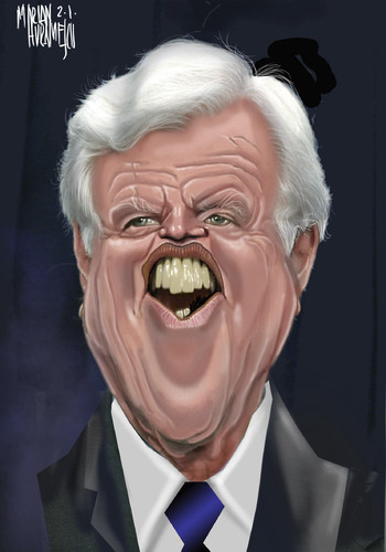 Cartoon: TED KENNEDY (medium) by Marian Avramescu tagged mmmmmmm